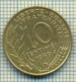 9419 MONEDA- FRANTA - 10 CENTIMES -anul 1989 -starea care se vede, Europa