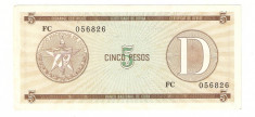 CUBA 5 PESOS Convertibil - seria D foto