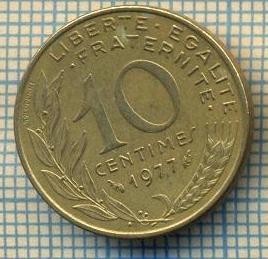 9442 MONEDA- FRANTA - 10 CENTIMES -anul 1977 -starea care se vede