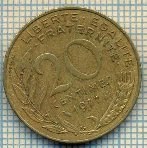 9382 MONEDA- FRANTA - 20 CENTIMES -anul 1977 -starea care se vede foto