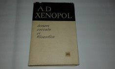 A.D.XENOPOL - SCRIERI SOCIALE SI FILOZOFICE foto