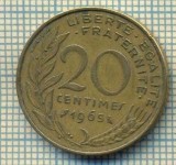 9393 MONEDA- FRANTA - 20 CENTIMES -anul 1965 -starea care se vede, Europa