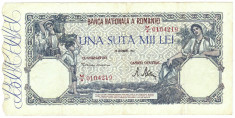 2) Bancnota 100000 lei 20 decembrie 1946 foto