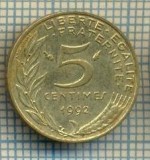 9449 MONEDA- FRANTA - 5 CENTIMES -anul 1992 -starea care se vede, Europa