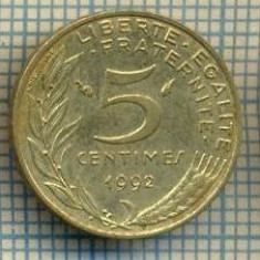 9449 MONEDA- FRANTA - 5 CENTIMES -anul 1992 -starea care se vede