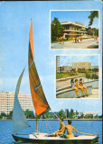 Romania - Intreg p.ilustrat 1980 circ.,marca fixa - Mamaia - Colaj de imagini, Dupa 1950