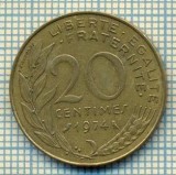 9387 MONEDA- FRANTA - 20 CENTIMES -anul 1974 -starea care se vede