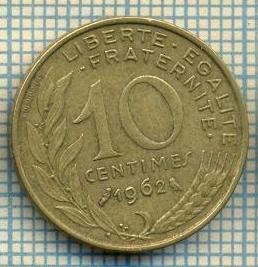 9421 MONEDA- FRANTA - 10 CENTIMES -anul 1962 -starea care se vede foto