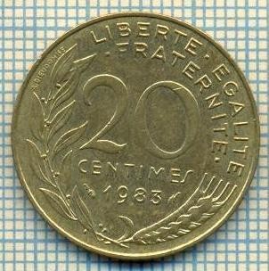 9389 MONEDA- FRANTA - 20 CENTIMES -anul 1983 -starea care se vede