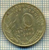 9445 MONEDA- FRANTA - 10 CENTIMES -anul 1988 -starea care se vede