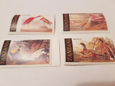 tanzania / pasari MNH foto
