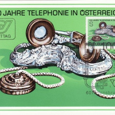 5916 - Austria 1981 - carte maxima - comunicatii,telefonie