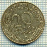 9397 MONEDA- FRANTA - 20 CENTIMES -anul 1986 -starea care se vede, Europa