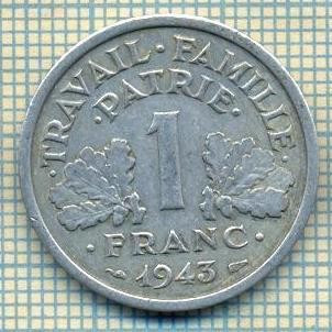 9471 MONEDA- FRANTA - 1 FRANC -anul 1943 -GUVERN VICHY -starea care se vede foto