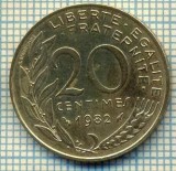 9408 MONEDA- FRANTA - 20 CENTIMES -anul 1982 -starea care se vede, Europa