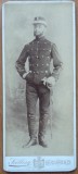 Cumpara ieftin Foto pe carton gros , Mihai Filitti in uniforma militara , 1891 , semnata