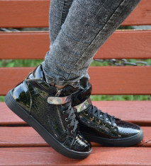 Pantof confortabil de zi, model sport, talpa joasa, nuanta neagra (Culoare: NEGRU, Marime: 39) foto