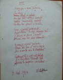 Cumpara ieftin Manuscris , Victor Eftimiu ;In orice zi , o noua parasire ,1954 , mason , aroman