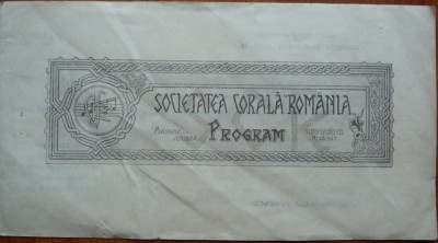 Societatea Corala Romana , Sala Ateneului Roman ; Program , 20 Decembrie 1946 foto