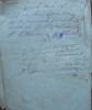 Document din 1854, scris olograf, cu completari in 1877