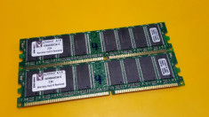 Kit 2GB DDR1 Desktop,1GBx2,Brand Kingston,PC-3200,400Mhz(4) foto