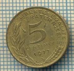 9490 MONEDA- FRANTA - 5 CENTIMES -anul 1977 -starea care se vede foto