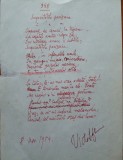Cumpara ieftin Poezie in manuscris de Victor Eftimiu ; Singuratatile pariziene, 1954