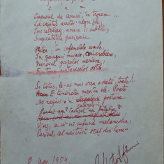 Poezie de Victor Eftimiu ; Singuratatile pariziene , 1954 , mason , aroman