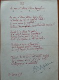 Cumpara ieftin Manuscris Victor Eftimiu ;As vrea sa-ntreci eterna lege-a firii , mason , aroman