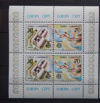 TURCIA 1982 &amp;ndash; EUROPA CEPT, HARTA, bloc MNH K101 foto