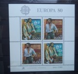 PORTUGALIA 1980 &ndash; EXPLORATORI, MARINARI, EUROPA CEPT, bloc MNH, B37