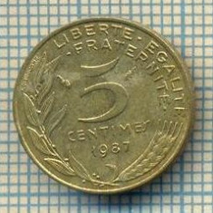 9498 MONEDA- FRANTA - 5 CENTIMES -anul 1987 -starea care se vede