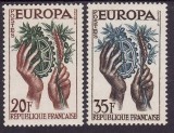 Europa-cept 1957 - Franta 2v.neuzat,perfecta stare