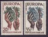 Europa-cept 1957 - Franta 2v.neuzat,perfecta stare, Nestampilat