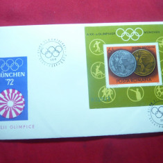 Plic FDC - Olimpiada Munchen - Medalii Olimpice