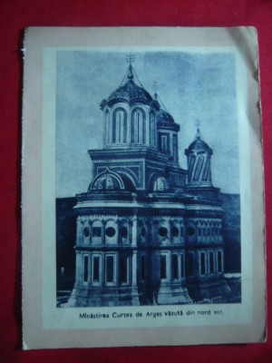 Ilustrata Manastirea Curtea de Arges , cu pomelnic ,1955 intocmit PS Pavel Serpe foto