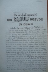 Traducere interbelica, hrisov al Domnului Radu Voievod, al Ungro - Vlahiei, 1615