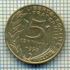 9501 MONEDA- FRANTA - 5 CENTIMES -anul 1998 -starea care se vede