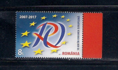 ROMANIA 2017 - 10 ANI IN UE- LP 2133 foto