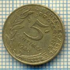 9499 MONEDA- FRANTA - 5 CENTIMES -anul 1980 -starea care se vede