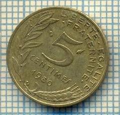 9499 MONEDA- FRANTA - 5 CENTIMES -anul 1980 -starea care se vede