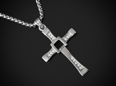 Pandantiv Cruciulita Dominic Toretto Vin Diesel Crucifix INOX - cod PND049 foto
