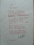 Poezie in manuscris, Victor Eftimiu; Dan Dragodan, 1954
