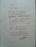 Cumpara ieftin Poezie in manuscris , Victor Eftimiu ; IDan Dragodan , 1954 , mason , aroman