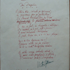 Poezie in manuscris , Victor Eftimiu ; IDan Dragodan , 1954 , mason , aroman