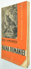 Fauna Romaniei - I. Siminonescu - 1938 foto