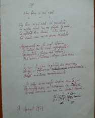 Poezie de Victor Eftimiu ; Stiu bine ca ma-nsel , 1954 , mason , aroman foto