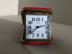 Vintage ceas de masa cu 2 rubine EUROPA, stare excelenta. foto