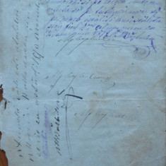 Document din 1870 , scris olograf