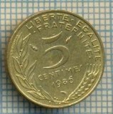 9481 MONEDA- FRANTA - 5 CENTIMES -anul 1986 -starea care se vede, Europa